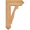 Ekena Millwork Balboa Arts and Crafts Smooth Bracket w/ Offset Brace, Western Red Cedar, 7 1/2"W x 20"D x 32"H BKT0806X20X32BOA03SWR - alternate 3